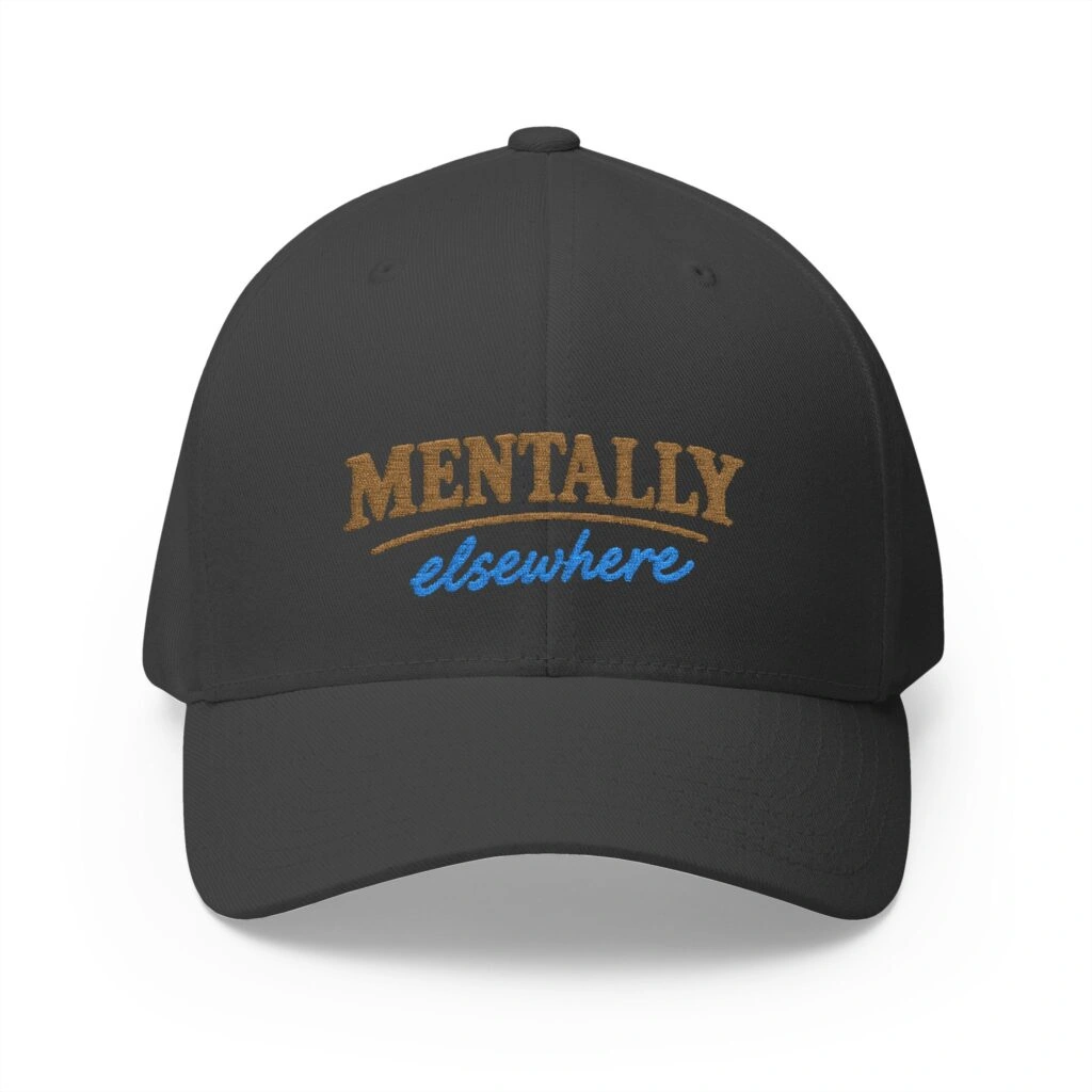 Mentally elsewhere | Gorra bordada Gris